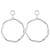 Manhuini 925 Silver Needle Thread Exaggerated Ear Ring Metal Feeling Ear Clip Irregular Big Ear Ring Ear Ring Ring Earrings