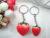 Resin strawberry key chain pendant apple strawberry special wholesale imitation strawberry key ring
