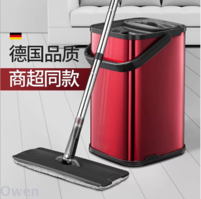 Scratch-off Hand Washing Free Mop Tablet Household Mop Lazy Man Absorbent Internet Celebrity Mopping Gadget Wet and Dry Bucket