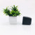 P008 mini frosted small square weighted plastic flower pot with foam simulation