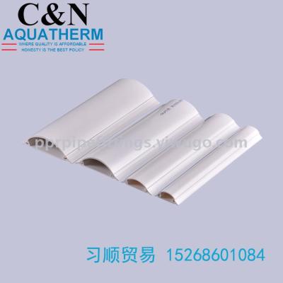Curved PVC Flooring Trunking Electrical Wire Plastic Cable Trunking Network Decoration Pipe Export to Middle-East Africa