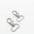 Key chain environmental protection material lat yarn-dyed buckle label buckle metal key chain hook buckle