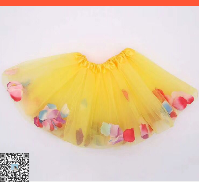 Factory direct selling chiffon children's dance skirt seven colour skirt gauze ball skirt girls ballet dance skirt