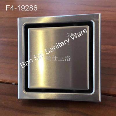 Concealed floor drain stainless steel toilet balcony deodorant and insect proofing large size floor drain