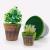 P01S flocking weighted foam imitation flower pot plastic flower pot international basin