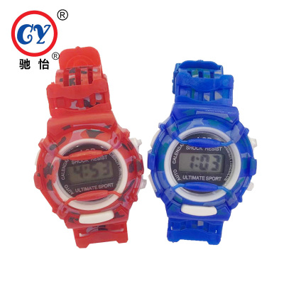 Mini fashion boys and girls electronic watches children accessories electronic watches 60 camouflage electronic watches