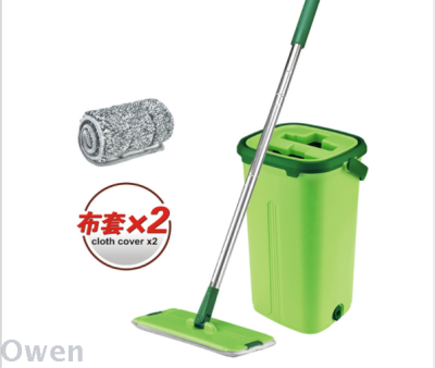 Hand Washing Free Mop Tablet Home Tile Floor Mop Scratch-off Mop Rotating Wet and Dry Dual-Use