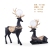 Resin Crafts European Pattern Crystal Ball Couple Pair Deer Decoration Creative Living Room TV Cabinet Decorations