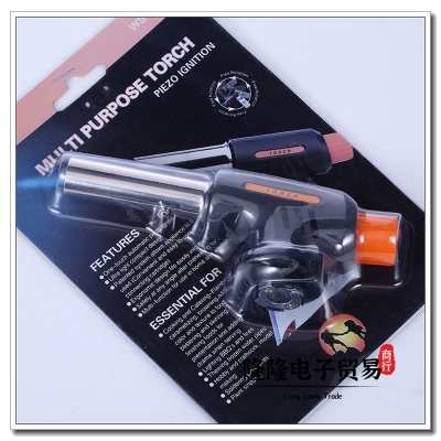 Miniature cartridge gun spray torch lighter baking gas canister spray gun