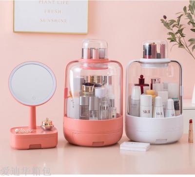 Web celebrity cosmetic receive box shake sound desktop dustproof household lipstick big dresser skin care products shelf