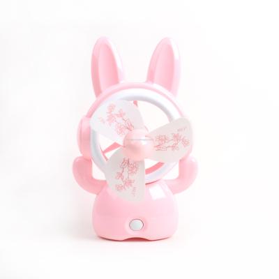 Cartoon rabbit can charge usb fan