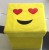 Factory Direct Sales Cartoon Smiley Flannelette Square Stool Folding Storage Stool Storage Stool Can Store Clothes Can Be Customized by Sample