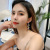 Key-2 Luxury high grade water drill earring woman 2020 new fashion 925 silver needle temperament web celebrity long style pendant exaggerated earring