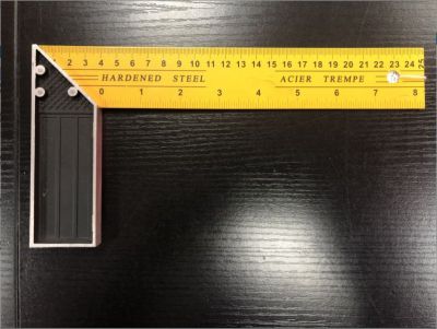 L-Square Measuring Tool L-Square Aluminum Alloy Handle Angle Steel Ruler Angle Ruler Stainless Steel Ruler