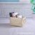 Hot Creative Desktop Uncovered Storage Box Fabric Cosmetics Storage Basket Simple Cotton Linen Snacks Sundries Storage Basket