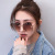 New 2020 boxy gradient women's fashion retro retro uv-proof polygon web celebrity glasses