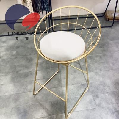 Nordic iron arts net red stool coffee bar chair high chair leisure chair back chair leisure furniture A680