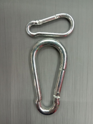 Supply safety spring hook safety climbing fastener stainless steel spring hook connecting ring 5 * 50