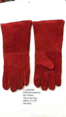 16\" red welding gloves