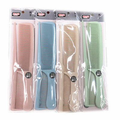 New two-piece set of large comb 2 plastic handle comb set wholesale