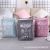Factory Wholesale Cotton and Linen Fabric Laundry Basket Foldable Dirty Clothes Basket Nordic Style Sundries Storage Basket Toy Storage Bucket
