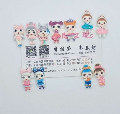 Surprise Doll Digital Printing Children 'S Rubber Band Clip Mobile Phone Beauty Corsage Shoes Hat Accessory Accessories