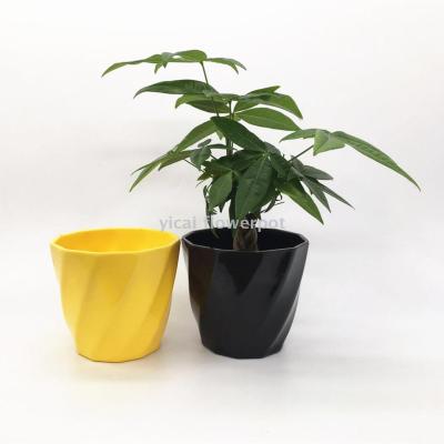 Y18 twill amine flowerpot plastic flowerpot simulation flower flowerpot imitation ceramic flowerpot