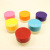 Cartoon seal round edge polychromatic DIY seal figurine seal shell with pad move seal bottom seal blank