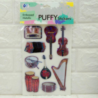 Hot stamping 3 d three - dimensional decorative stickers cartoon mercifully cotton stickers leisure tourism himself to Instruments and vehicles three - dimensional decorative stickers