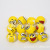 6.3cm PU ball children's toy tennis ball kindergarten vent foam sponge pressure ball yellow smiley face ball
