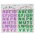 Hot stamping laser alphabet sticker children's preschool education number paste classroom teaching alphanumeric bubble stickers