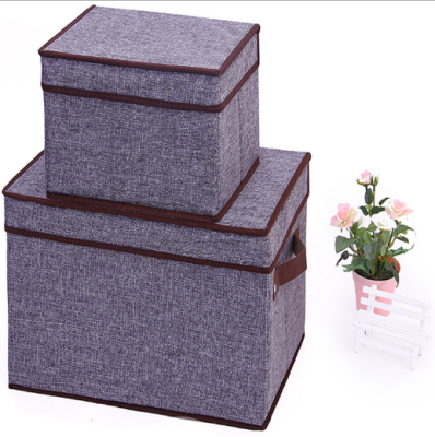 Receiving basket combination set cotton and linen receiving box home receiving clothes storage box