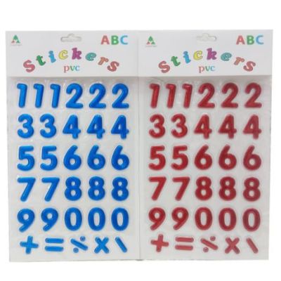 Hot stamping laser alphabet sticker children's preschool education number paste classroom teaching alphanumeric bubble stickers