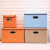 Home storage basket cotton and linen storage box clothing storage basket storage box lid storage box
