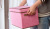 Receiving basket combination set cotton and linen receiving box home receiving clothes storage box