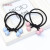 Two-in-One Red Bead Crystal Hair Tie Candy Color Headband Personality Hair Band Hair Accessories Hair Rope Wholesale