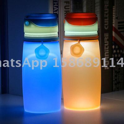 Slingifts Foldable Silicone Outdoor Water Bottle Camping Lamp LED Light Lantern Kettle Outdoor Sports Travel