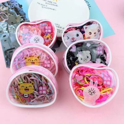 New Children's Hair Accessories Sweet Cute Wallet Disposable Hair Ring Hair Rope Zipper Bag Rubber Band Free Shipping