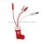2020 New Christmas Gift Phone Charging Cable Creative Phone accessories four in one charging line