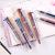 Cartoon Stationery Transparent 10 color Ballpoint Pen Press Ballpoint Pen Drawing Office Stationery Ballpoint Pen