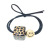 WeChat Hot-Selling Leopard Print Square Hair Ring Smiley Face Beads Black Lady Hairtie Lady Boutique Headdress Wholesale
