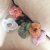 Korea college style organza check large intestine hair ring chiffon ball string ponytail string ins web celebrity hair accessories