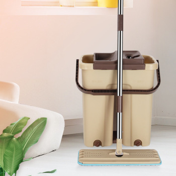 2019 New Upgrade Version Wet and Dry Use Hand-Free Flat Rotating Mop Scratch-off (Color Can Be Customized)