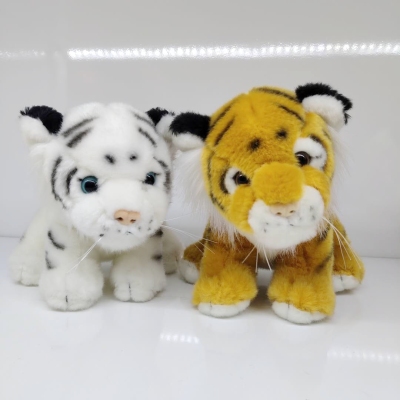 Tiger doll stuffed animal zoo simulation car Tiger panda dolls children's day gift