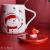 Creative mug with lid scoop personality trend Christmas lovely ceramic mug coffee couple water mug