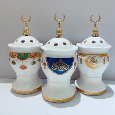 Incense burner - Arabian metal ceramic Ramadan theme