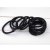 Black Rubber Band Bold Type Rubber Band 6mm High Elastic Black Bead Hair Band 2 Yuan Hair Accessories Wholesale Supply Wholesale