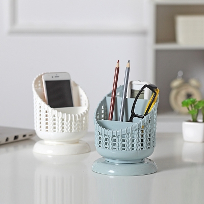 J28-598 Simple Fashion Home Fashion Pen Holder New Pp Material Makeup Brush Storage Box Creative Desktop