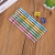 12 PCs Triangle HB Children Primary School Students Multi-Color Writing Pencil with Eraser Head Exam Pencil