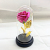 Gold Foil Preserved Fresh Flower Glass Cover Rose with Light Romantic Valentine's Day Gift Creative Christmas Decoration Soap Flower